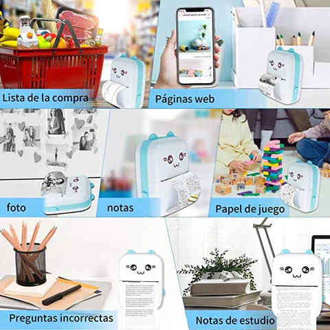 Mini Impresora Portátil Bluetooth Gato
