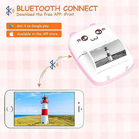 Mini Impresora Portátil Bluetooth Gato