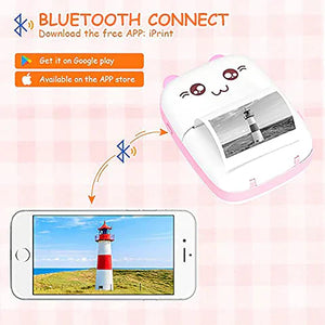 Mini Impresora Portátil Bluetooth Gato
