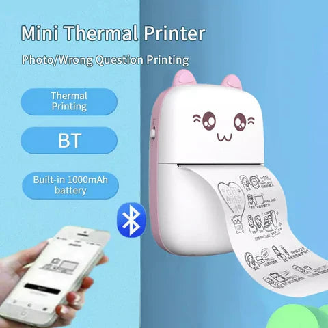 Mini Impresora Portátil Bluetooth Gato